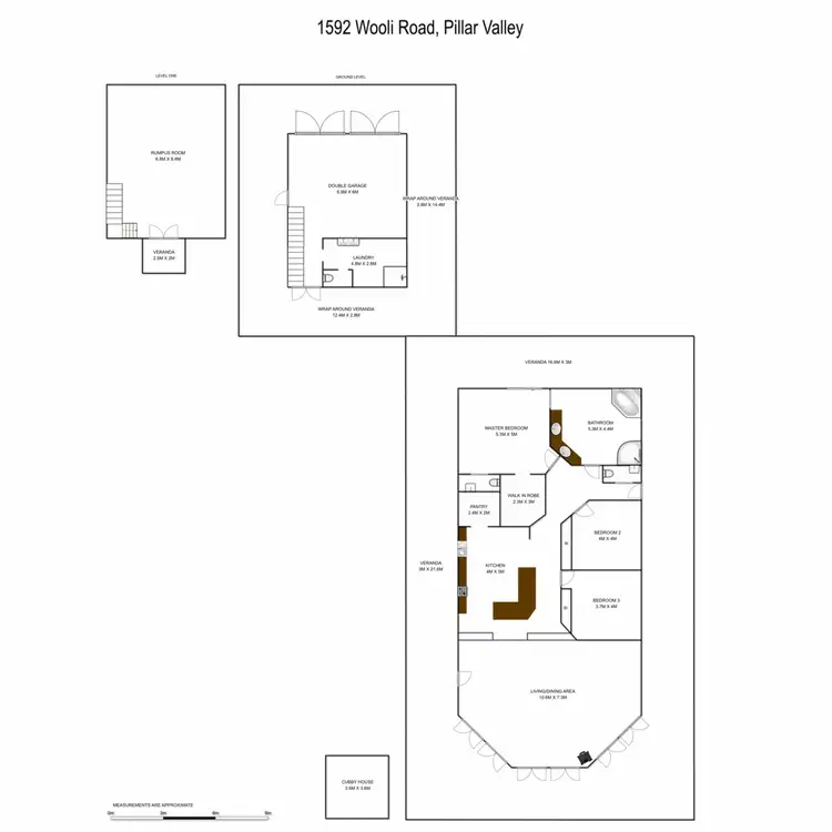 Floorplan of Homely rural property listing, 1592 Wooli Road, Pillar Valley NSW 2462