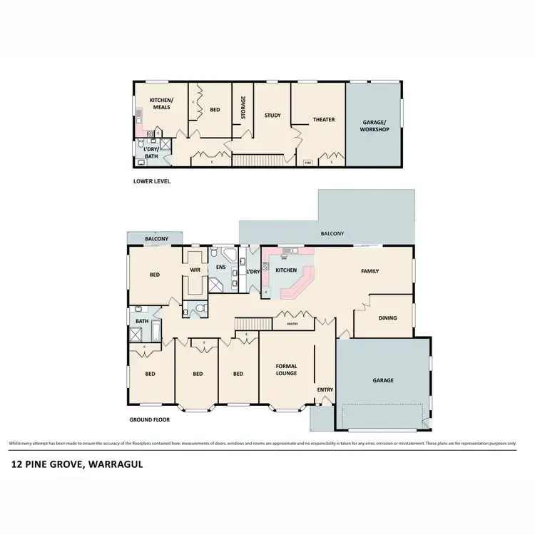 Floorplan of Homely house listing, 12 Pine Grove, Warragul VIC 3820