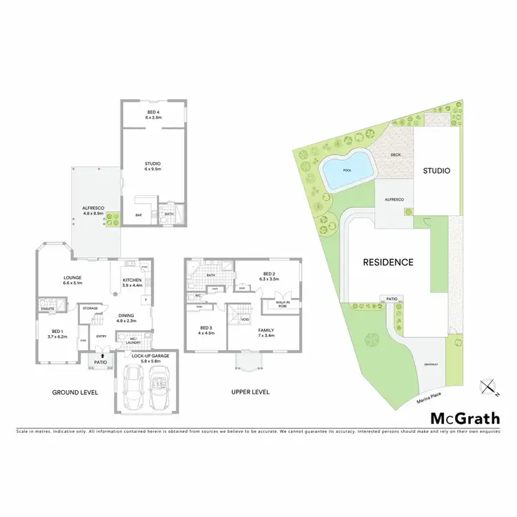 Floorplan of Homely house listing, 8 Marina Place, Ballina NSW 2478