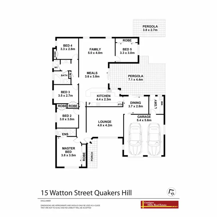 Floorplan of Homely house listing, 15 Watton Street, Quakers Hill NSW 2763