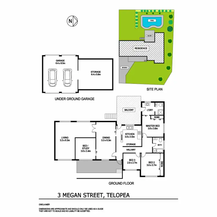 Floorplan of Homely house listing, 3 Megan Street, Telopea NSW 2117