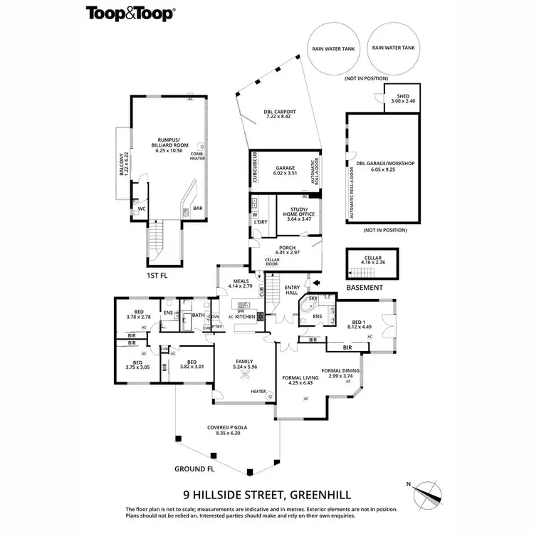 Floorplan of Homely house listing, 9 Hillside Street, Greenhill SA 5140