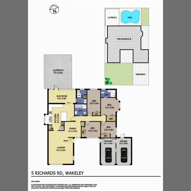 Floorplan of Homely house listing, 5 Richards Road, Wakeley NSW 2176