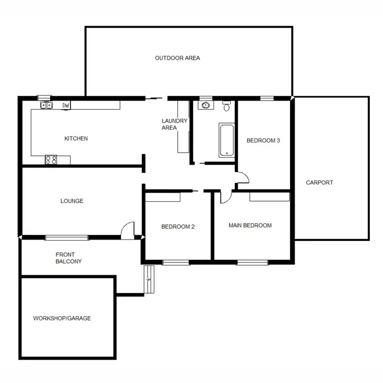 Floorplan of Homely house listing, 90 Pybus Street, Port Augusta SA 5700