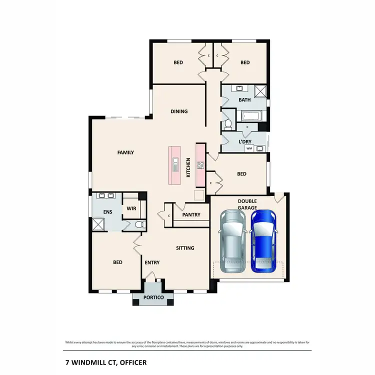 Floorplan of Homely house listing, 7 Windmill Court, Officer VIC 3809