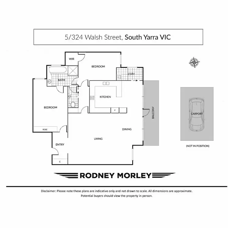 Floorplan of Homely apartment listing, 5/324 Walsh Street, South Yarra VIC 3141