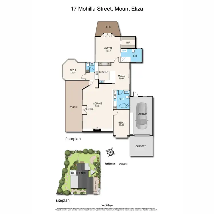 Floorplan of Homely house listing, 17 Mohilla Street, Mount Eliza VIC 3930