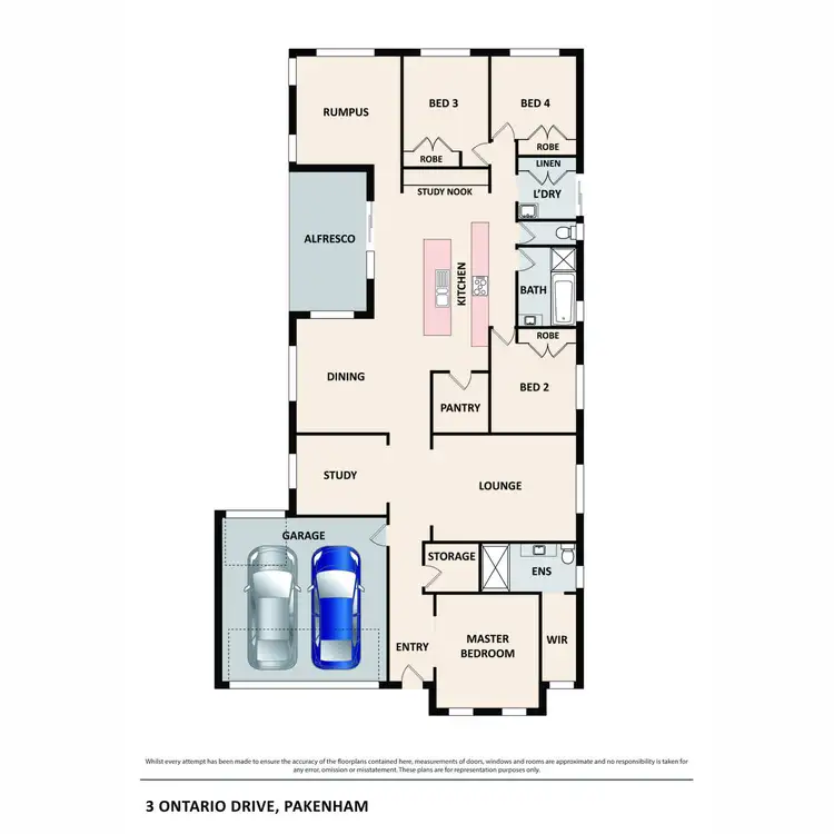 Floorplan of Homely house listing, 3 Ontario Drive, Pakenham VIC 3810