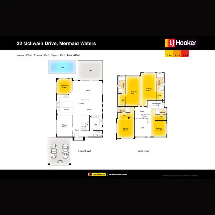 Floorplan of Homely house listing, 22 Mcilwain Drive, Mermaid Waters QLD 4218