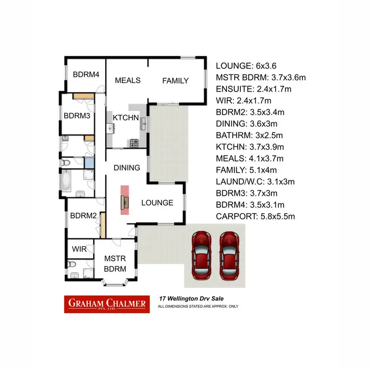 Floorplan of Homely house listing, 17 Wellington Drive, Sale VIC 3850