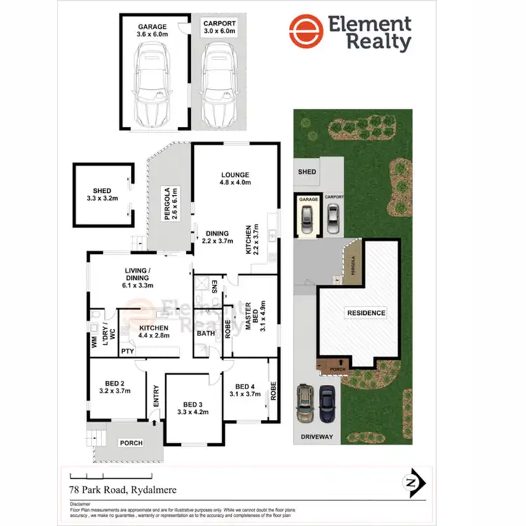 Floorplan of Homely house listing, 78 Park Road, Rydalmere NSW 2116