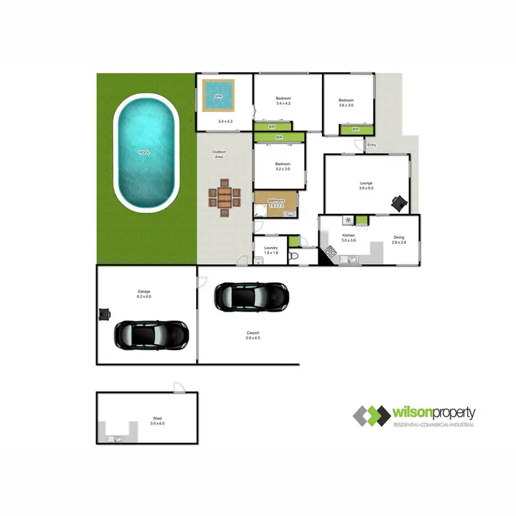 Floorplan of Homely house listing, 18 Morrison Parade, Glengarry VIC 3854