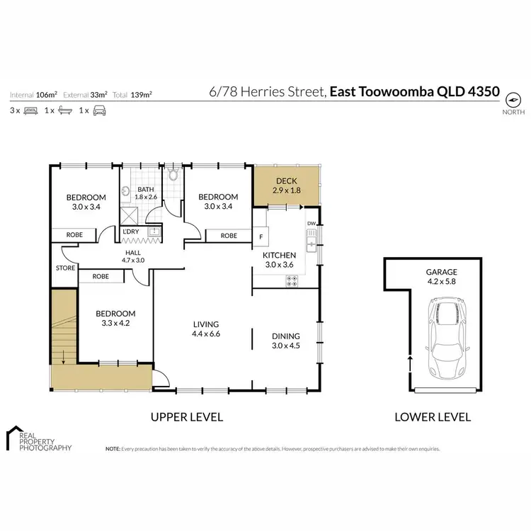 Floorplan of Homely unit listing, 6/78 Herries Street, East Toowoomba QLD 4350