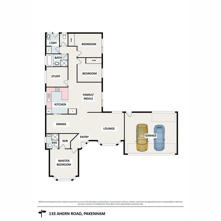 Floorplan of Homely house listing, 133 Ahern Road, Pakenham VIC 3810