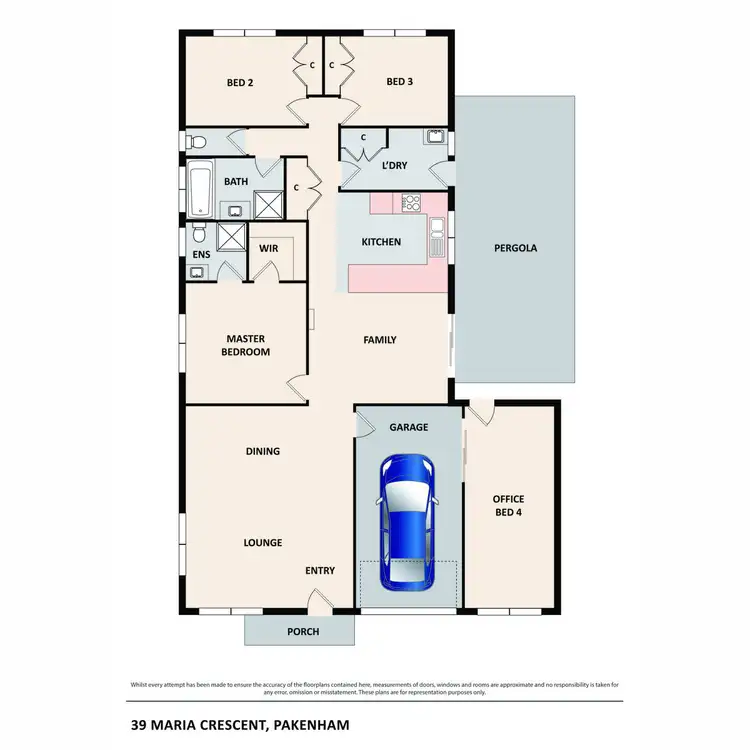 Floorplan of Homely house listing, 39 Maria Crescent, Pakenham VIC 3810