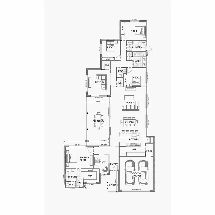 Floorplan of Homely house listing, 28 Mitchell Drive, Traralgon VIC 3844