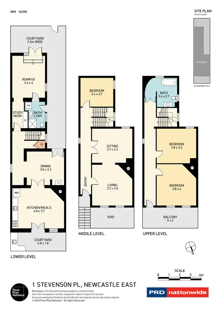 Floorplan of Homely house listing, 1 Stevenson Place, Newcastle East NSW 2300