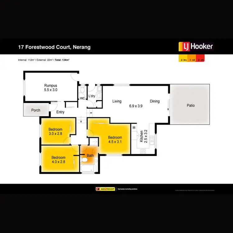 Floorplan of Homely house listing, 17 Forestwood Court, Nerang QLD 4211