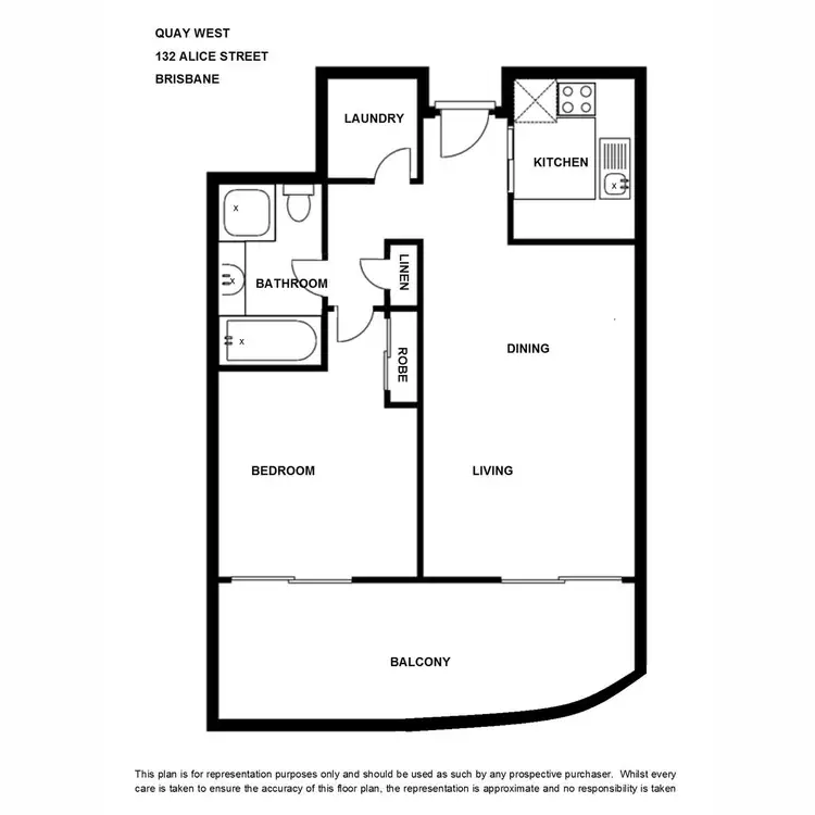 Floorplan of Homely apartment listing, 803/132 Alice Street, Brisbane City QLD 4000