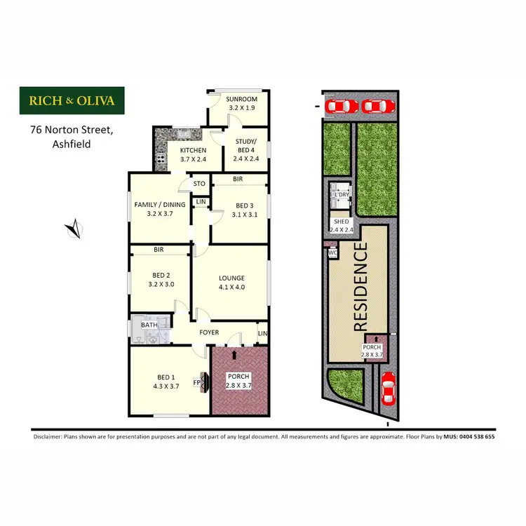 Floorplan of Homely house listing, 76 Norton Street, Ashfield NSW 2131