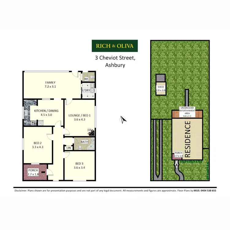 Floorplan of Homely house listing, 3 Cheviot Street, Ashbury NSW 2193