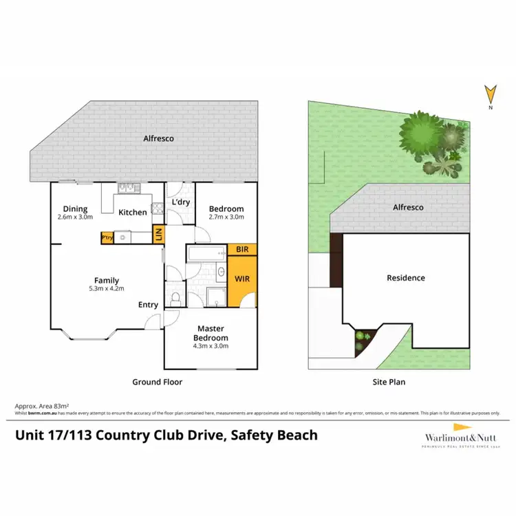 Floorplan of Homely unit listing, 17/113 Country Club Drive, Safety Beach VIC 3936