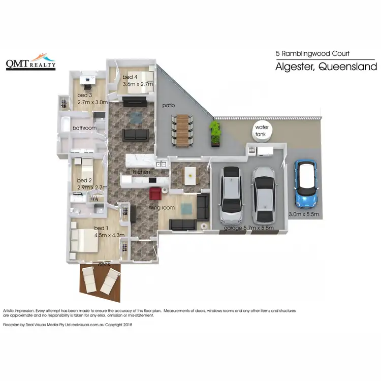 Floorplan of Homely house listing, 5 Ramblingwood Court, Algester QLD 4115