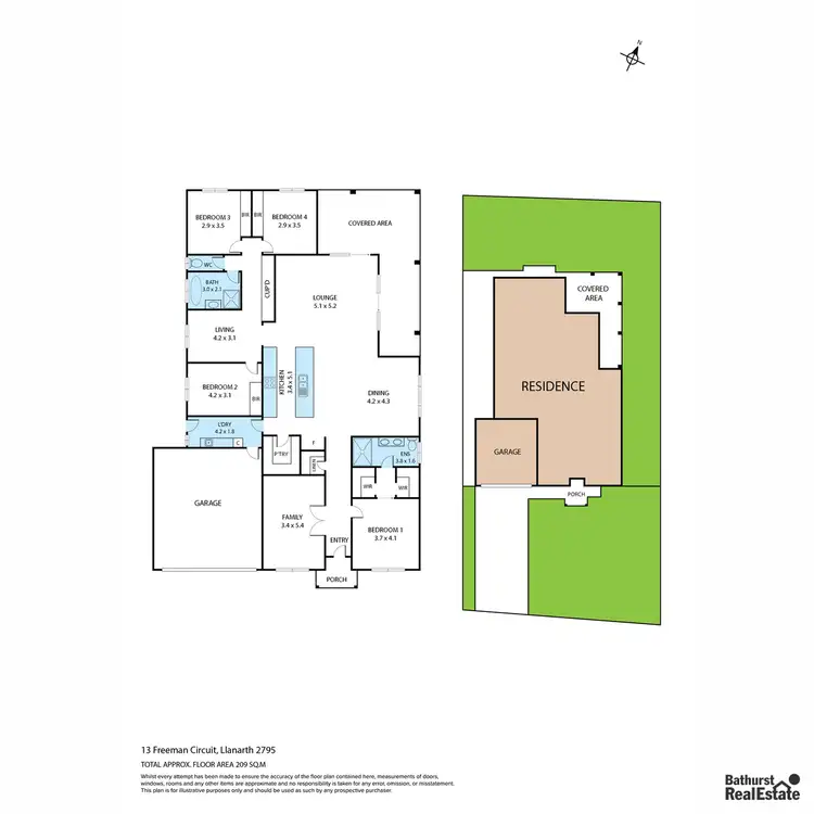 Floorplan of Homely house listing, 13 Freeman Circuit, Llanarth NSW 2795