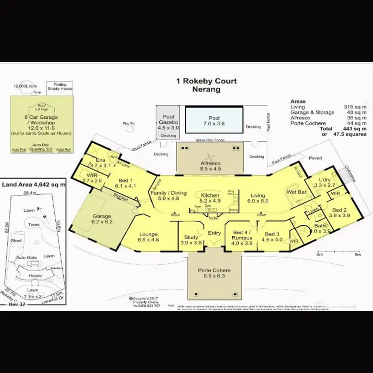 Floorplan of Homely house listing, 1 Rokeby Court, Nerang QLD 4211