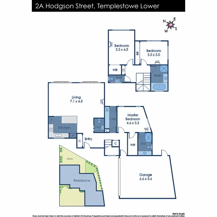 Floorplan of Homely townhouse listing, 2A Hodgson Street, Templestowe Lower VIC 3107