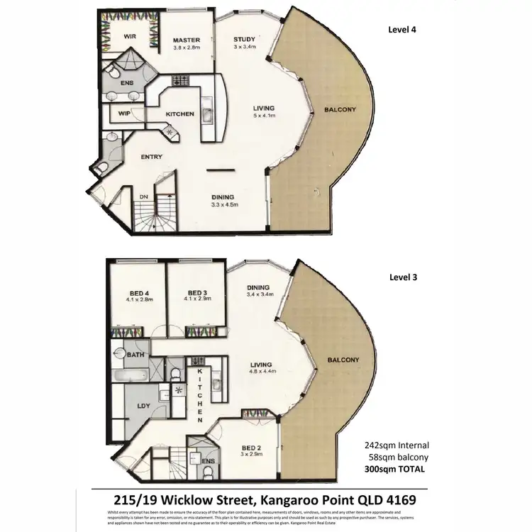Floorplan of Homely apartment listing, 215/19 Wicklow Street, Kangaroo Point QLD 4169