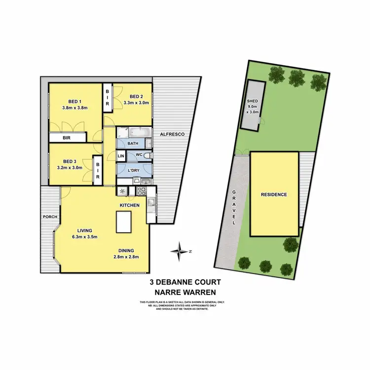Floorplan of Homely house listing, 3 Debanne Court, Narre Warren VIC 3805