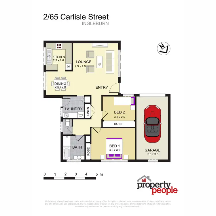 Floorplan of Homely villa listing, 2/65 Carlisle Street, Ingleburn NSW 2565