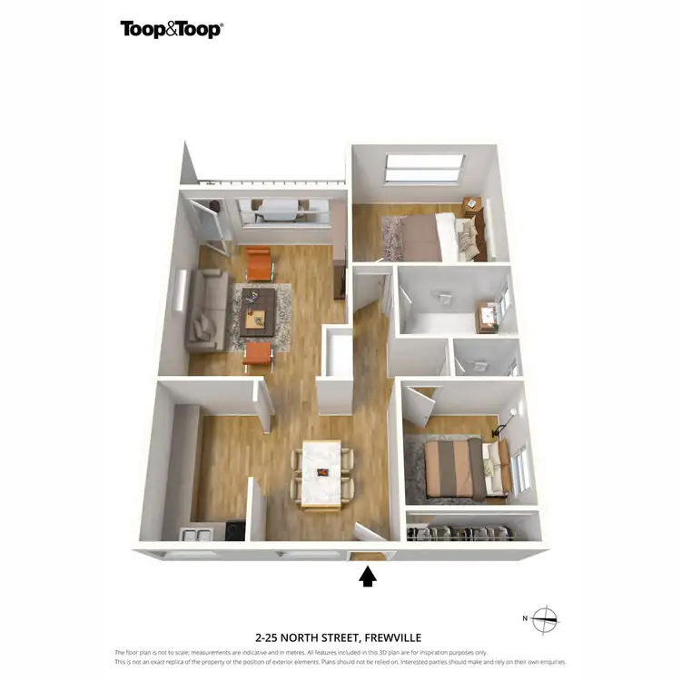 Floorplan of Homely unit listing, 2/25 North Street, Frewville SA 5063