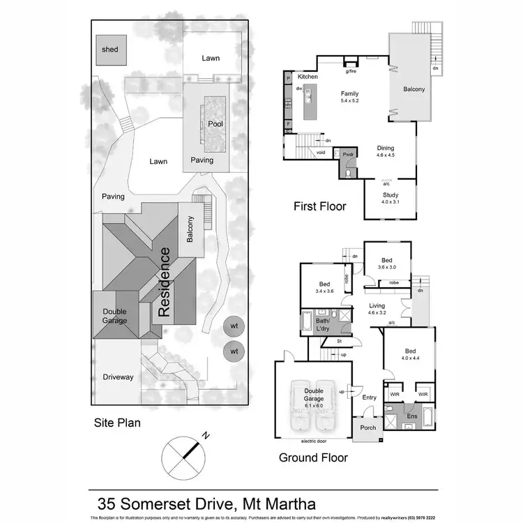 Floorplan of Homely house listing, 35 Somerset Drive, Mount Martha VIC 3934