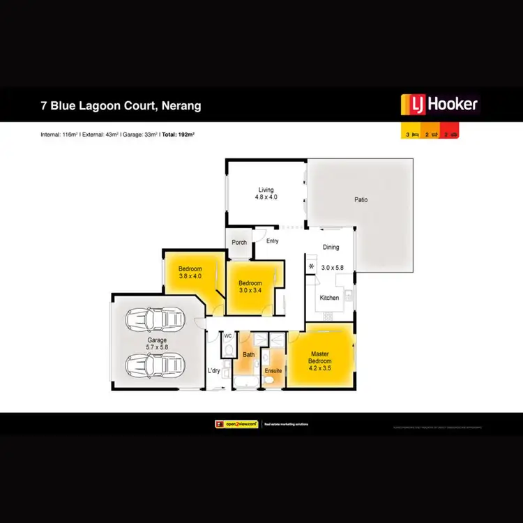 Floorplan of Homely house listing, 7 Blue Lagoon Court, Nerang QLD 4211