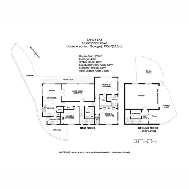 Floorplan of Homely house listing, 5 Gardenia Grove, Sandy Bay TAS 7005