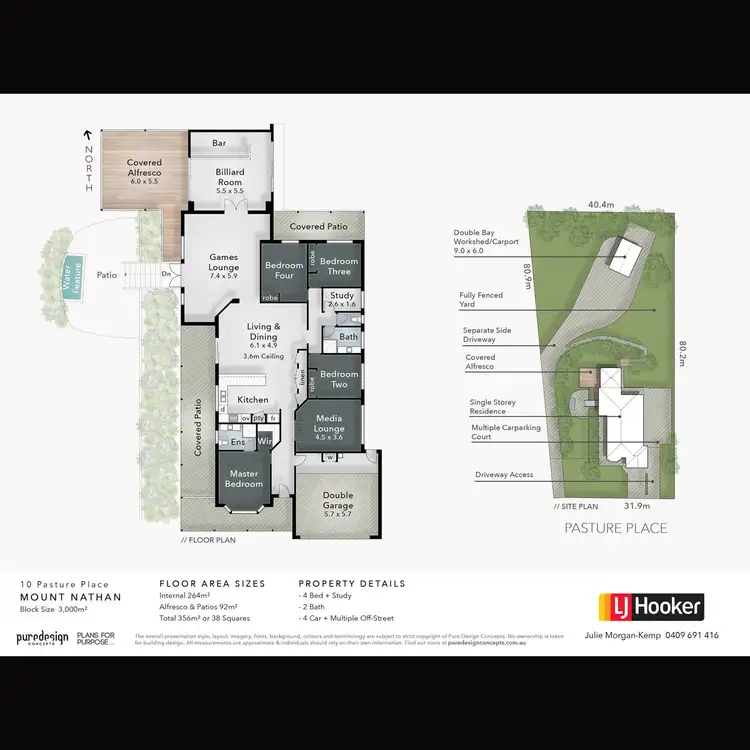 Floorplan of Homely house listing, 10 Pasture Place, Mount Nathan QLD 4211