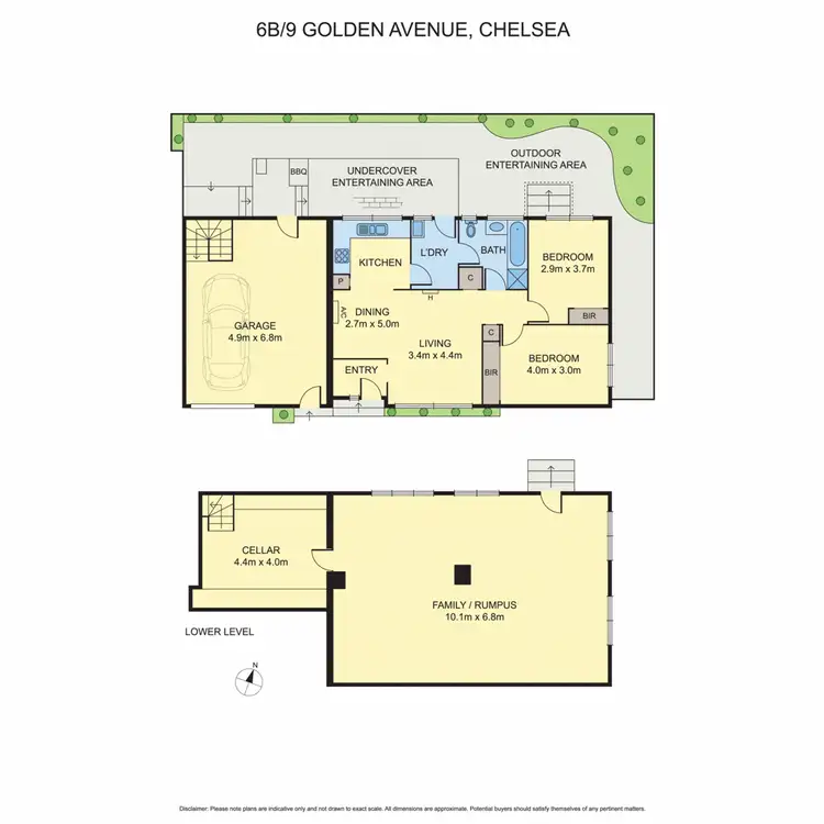 Floorplan of Homely unit listing, 6B/9 Golden Avenue, Chelsea VIC 3196