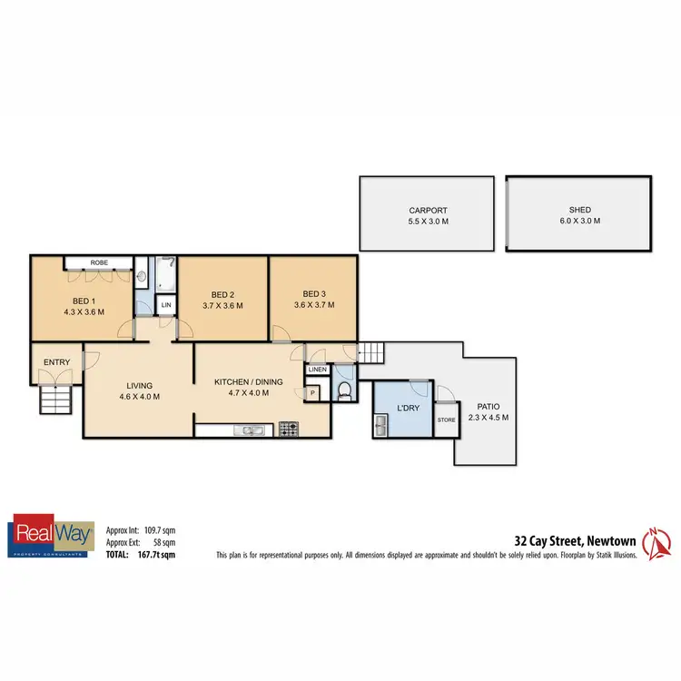 Floorplan of Homely house listing, 32 Cay Street, Newtown QLD 4350