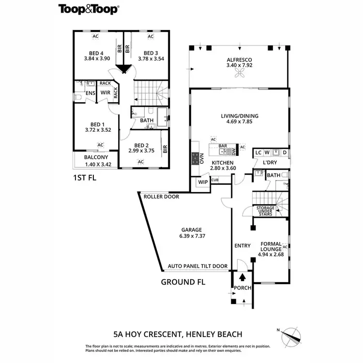 Floorplan of Homely house listing, 5A Hoy Crescent, Henley Beach SA 5022