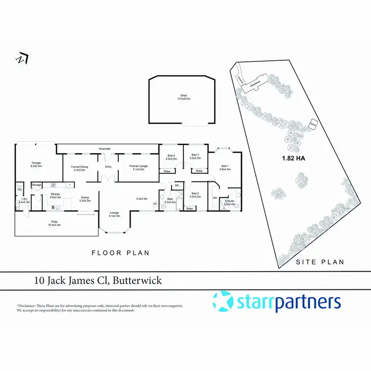 Floorplan of Homely house listing, 10 Jack James Close, Butterwick NSW 2321