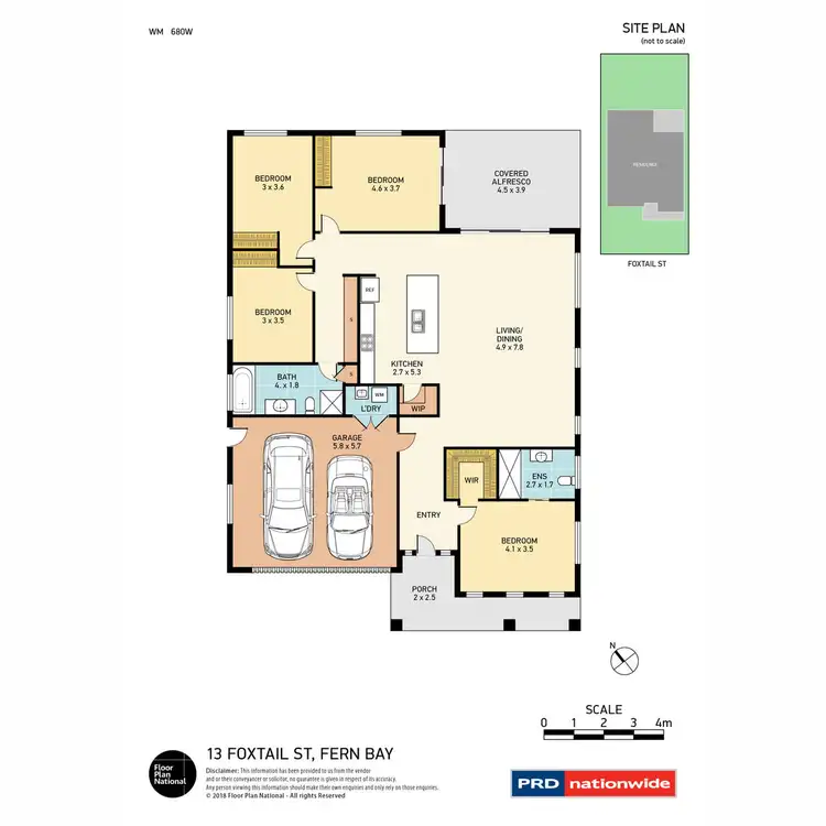 Floorplan of Homely house listing, 13 Foxtail Street, Fern Bay NSW 2295