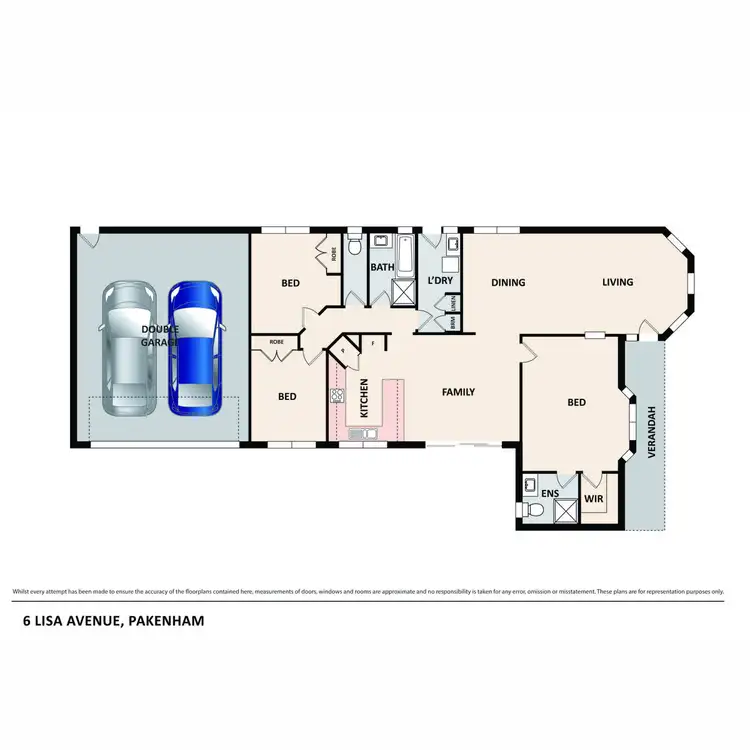 Floorplan of Homely house listing, 6 Lisa Avenue, Pakenham VIC 3810