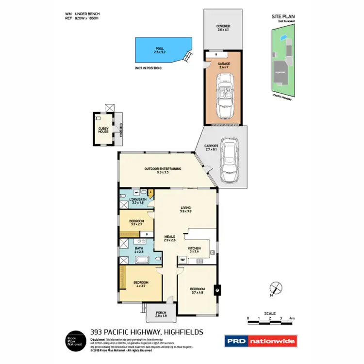 Floorplan of Homely house listing, 393 Pacific Highway, Highfields NSW 2289