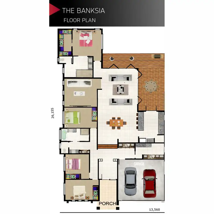 Floorplan of Homely house listing, 7 Stoney Creek Circuit, Ormeau QLD 4208