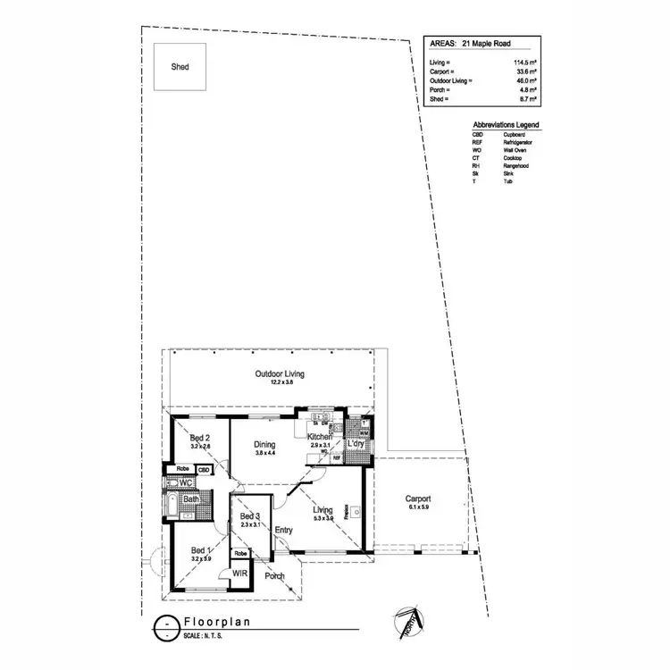 Floorplan of Homely house listing, 21 Maple Road, Lake Albert NSW 2650