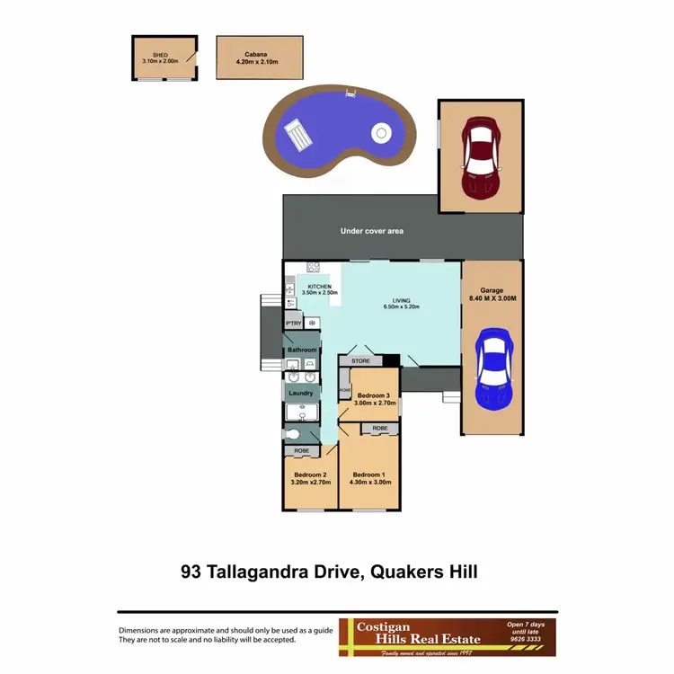 Floorplan of Homely house listing, 93 Tallagandra Drive, Quakers Hill NSW 2763