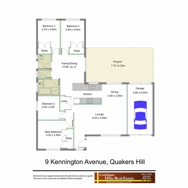 Floorplan of Homely house listing, 9 Kennington Avenue, Quakers Hill NSW 2763