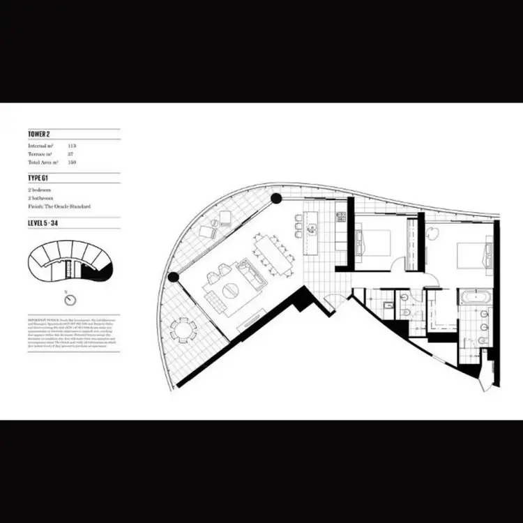 Floorplan of Homely unit listing, 21207/21 Elizabeth Avenue, Broadbeach QLD 4218